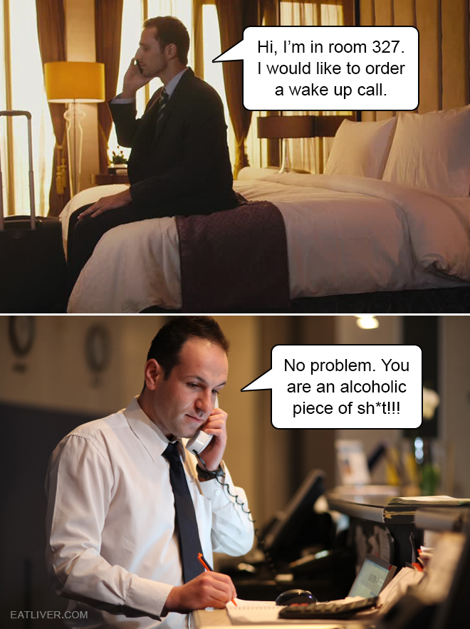 Wake up call.