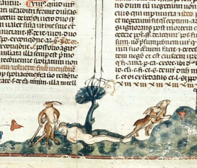 Bunnies were very violent in medieval art.