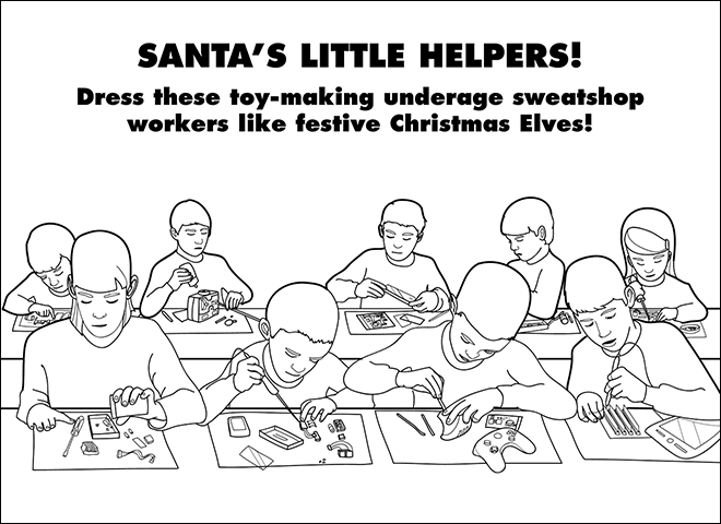 Page from the coloring and activity book grown-ups.