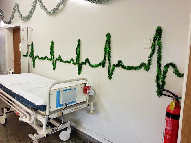 Brilliant Christmas decoration at Hospital.