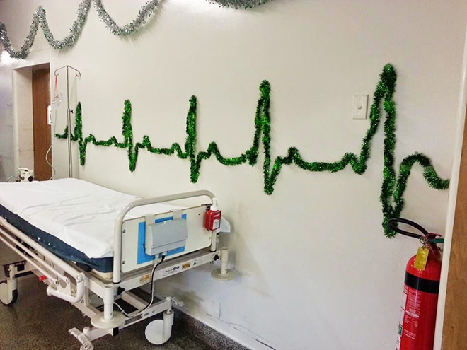 Brilliant Christmas decoration at Hospital.