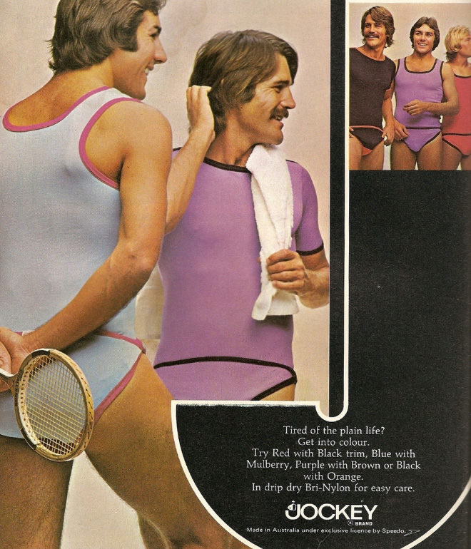 Awkward 1970s fashion ad.