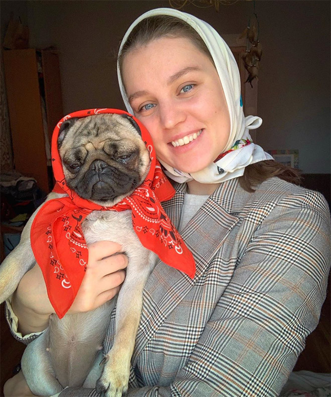 Babushka dog.