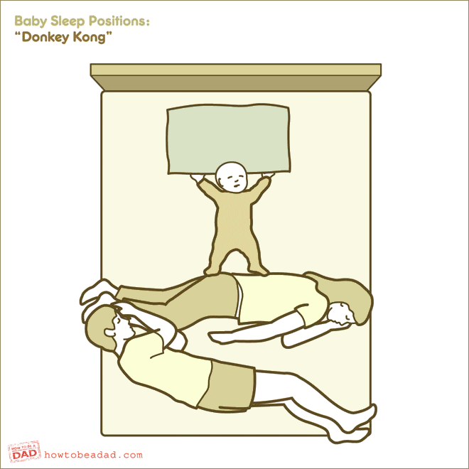 Baby sleep position.