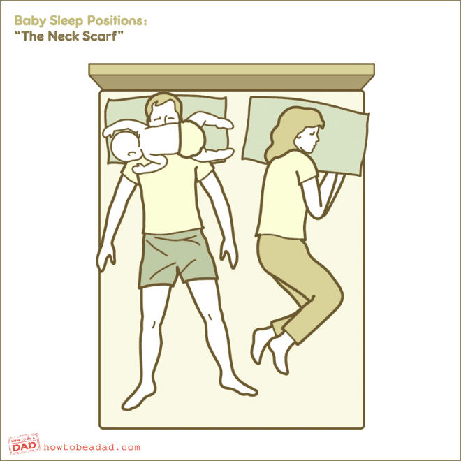 Baby sleep position.