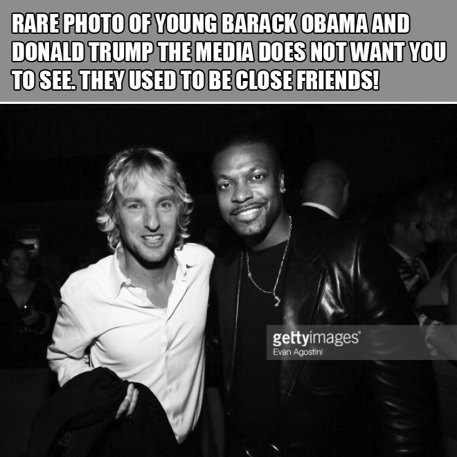 Did you know that Donald Trump and Barack Obama were very close friends back in the day?