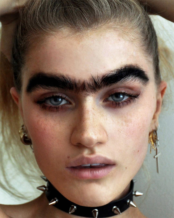Why have two eyebrows when one is enough?