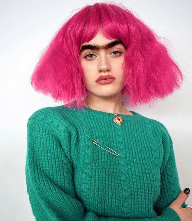 Why have two eyebrows when one is enough?