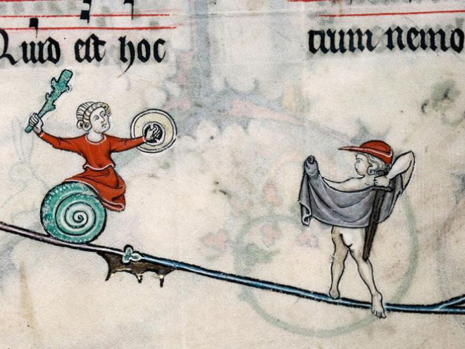 Knights really loved fighting snails in medieval books.
