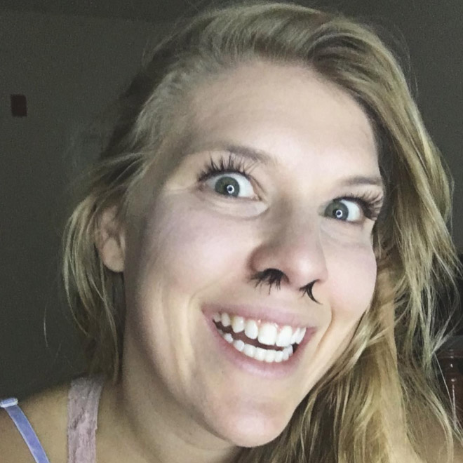 Nostril hair extensions - awkward Instagram beauty trend.