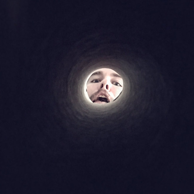 Taking a selfie through toilet paper roll will make you look like the Moon.