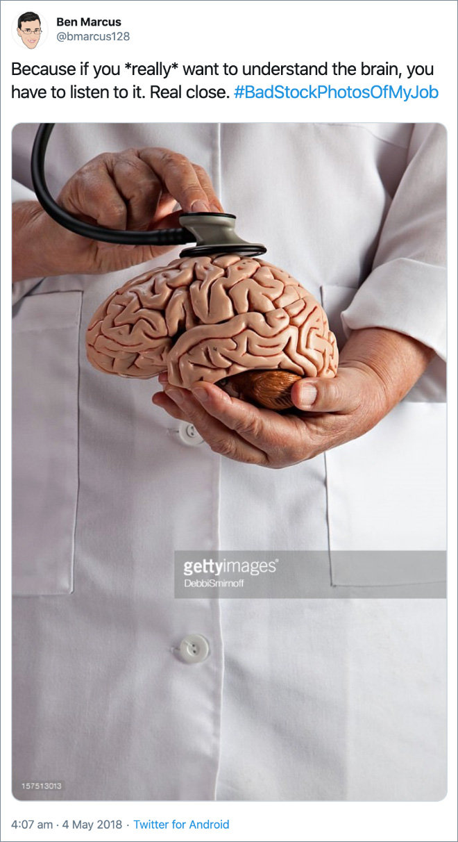 Bad stock photo of a job.