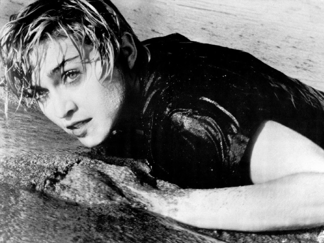 Iconic photo of Madonna.