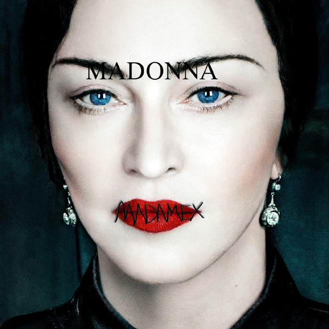 Iconic photo of Madonna.