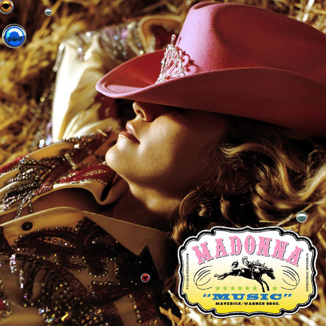 Iconic photo of Madonna.
