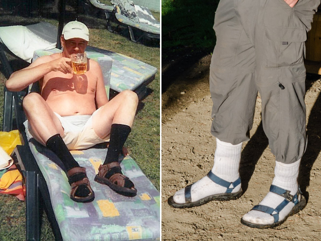 Socks and sandals is a horrible fashion crime.