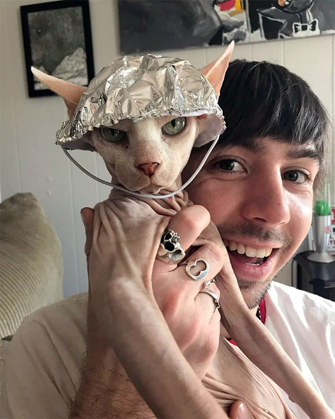 Tin foil hat protects from mind control!