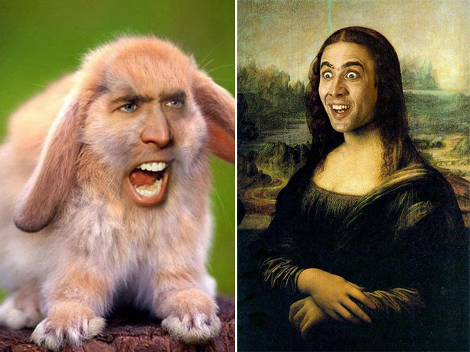 When Nicolas Cage meets Photoshop...