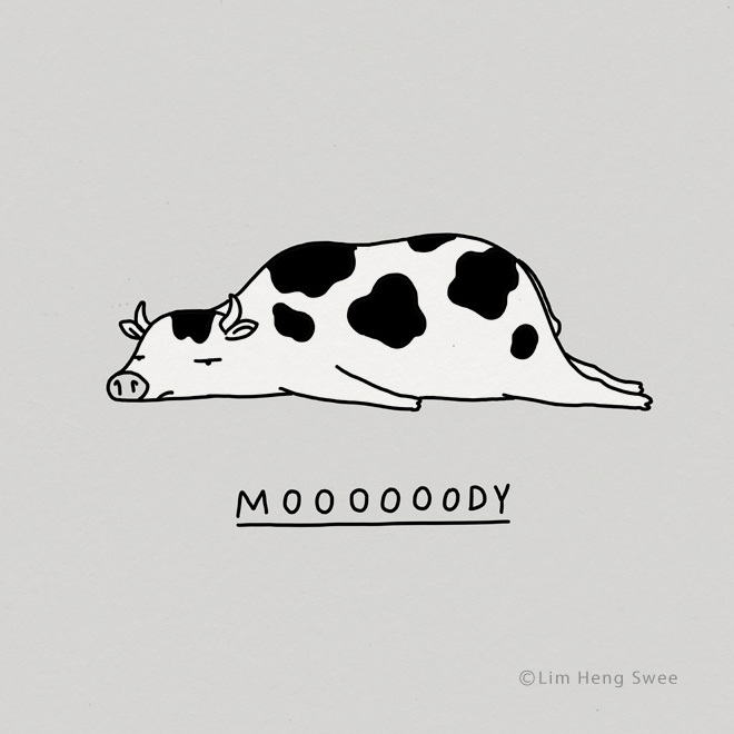 Moody animal pun.