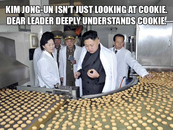 Great leader looking at things.