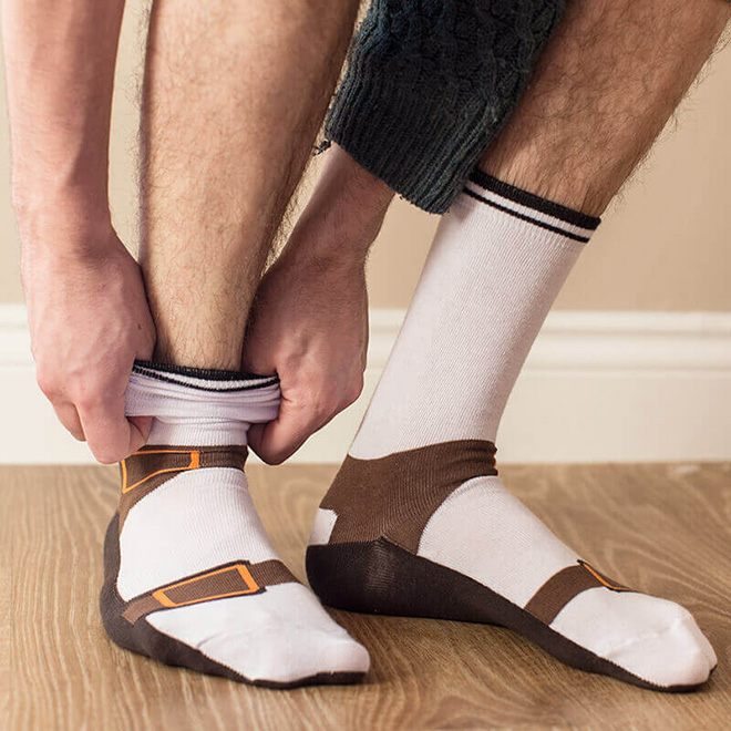 Sandal socks? Sock sandals? Why not!