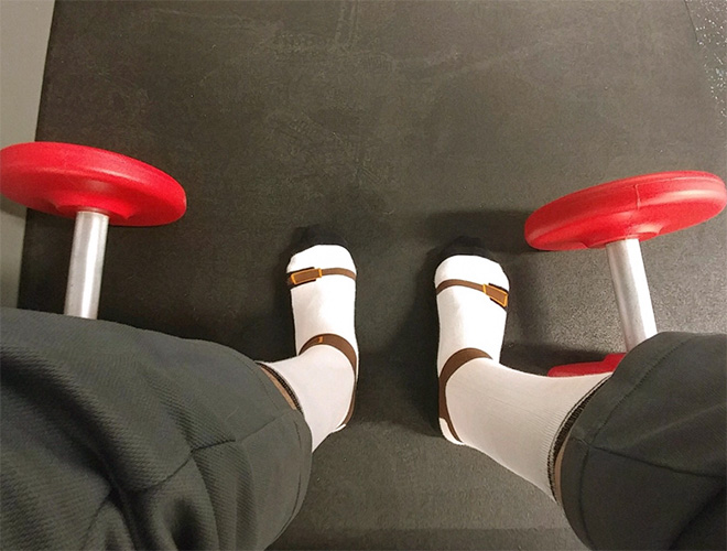 Sandal socks? Sock sandals? Why not!