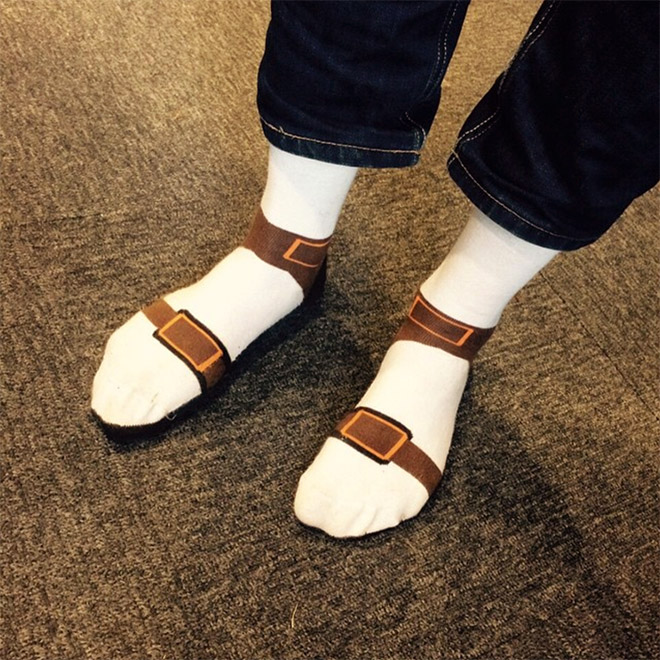 Sandal socks? Sock sandals? Why not!