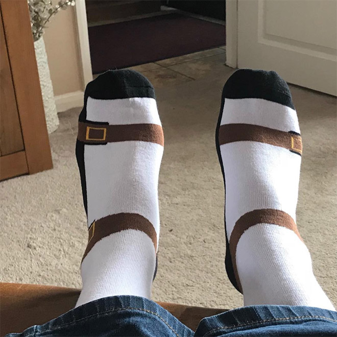 Sandal socks? Sock sandals? Why not!