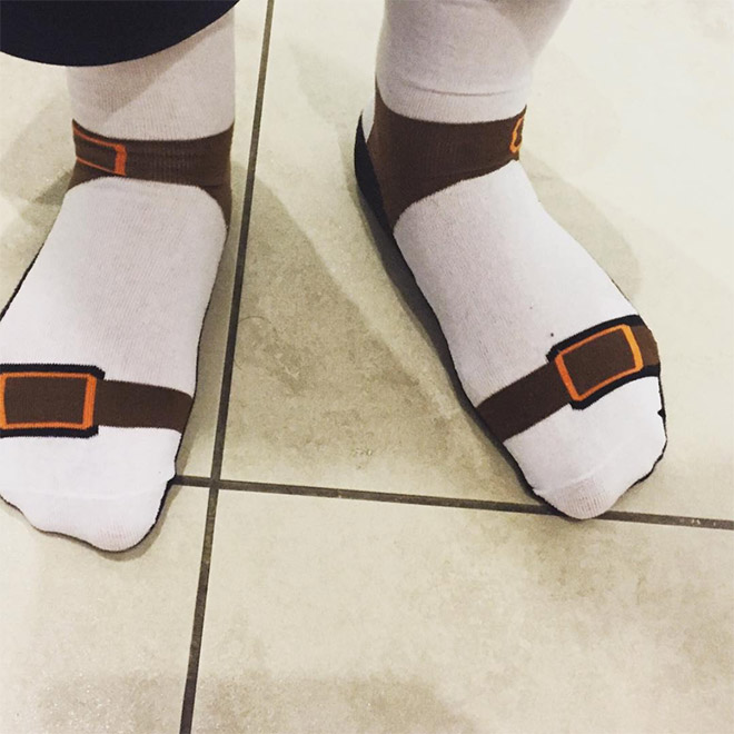 Sandal socks? Sock sandals? Why not!