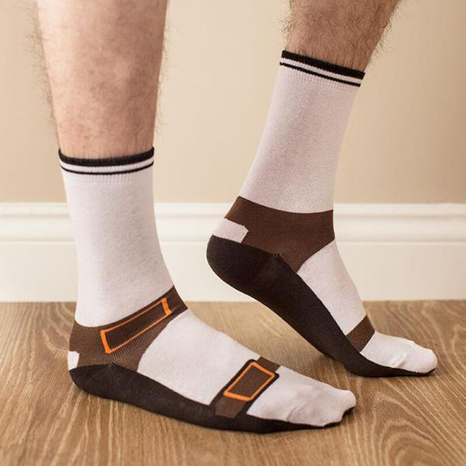 Sandal socks? Sock sandals? Why not!