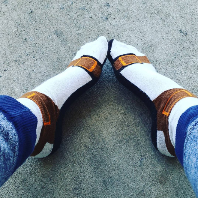 Sandal socks? Sock sandals? Why not!