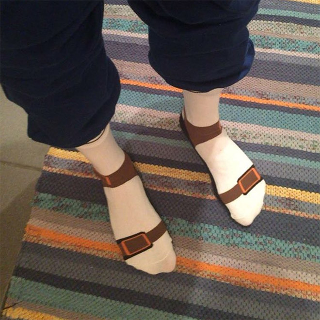 Sandal socks? Sock sandals? Why not!