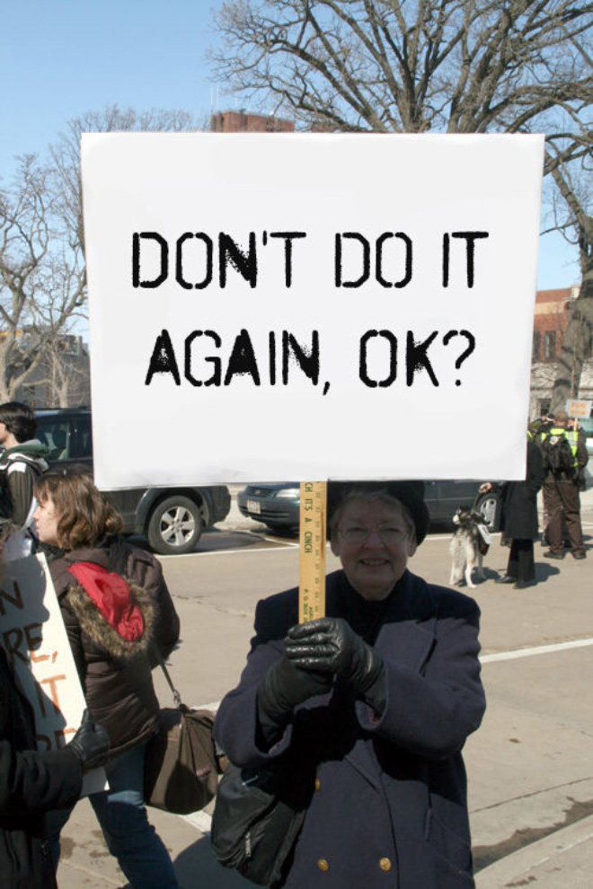 This is how riots look in Canada.