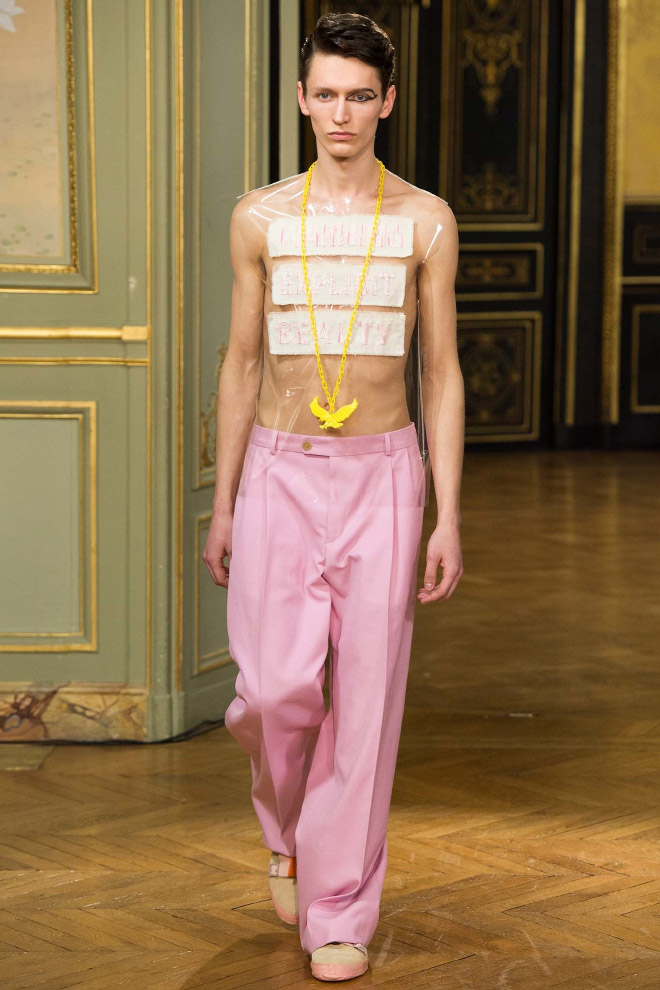 Borderline insane men's fashion by Walter Van Beirendonck.