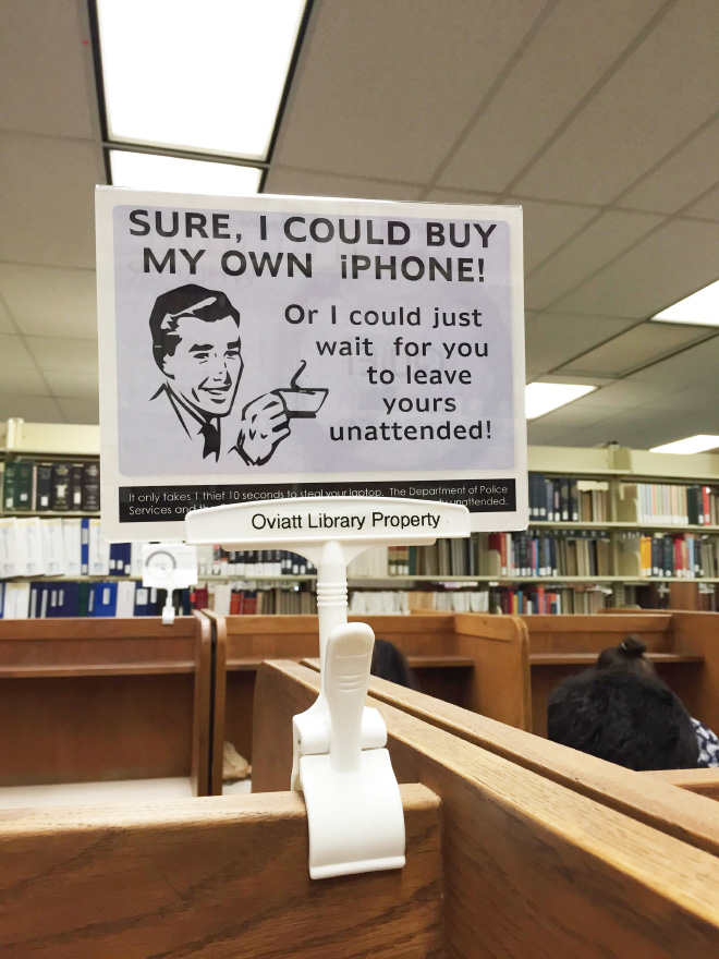 Who said libraries are boring and librarians don’t have a good sense of humor?