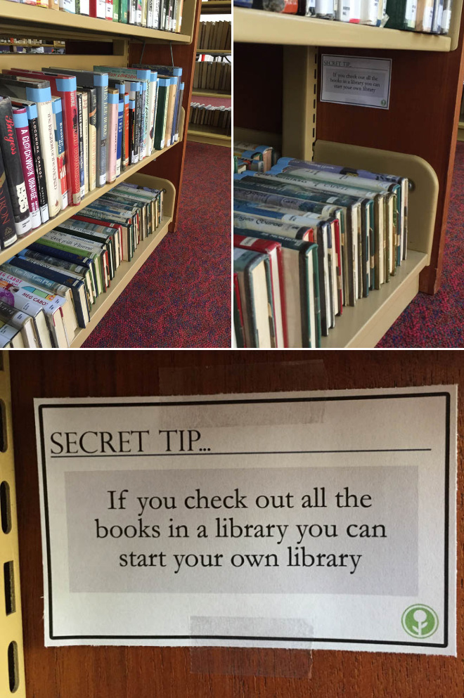 Who said libraries are boring and librarians don’t have a good sense of humor?