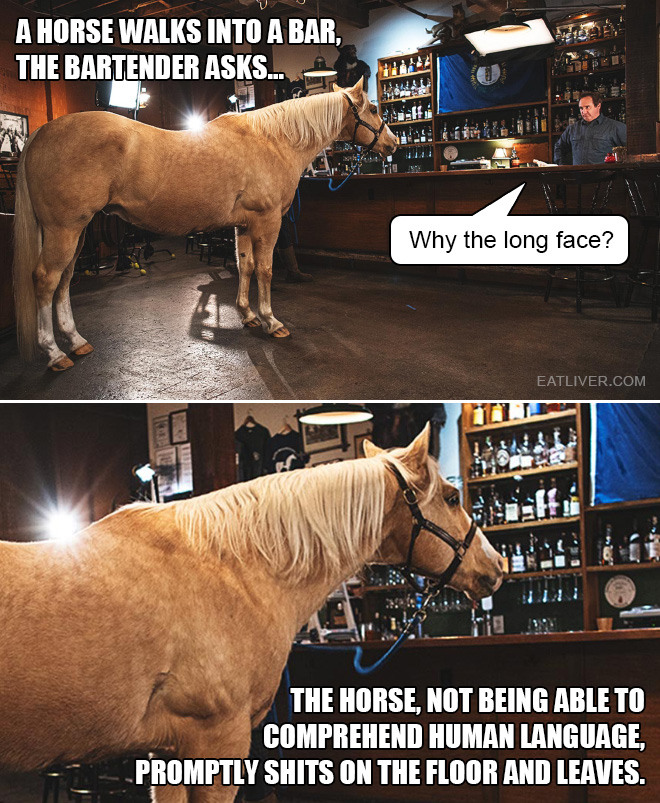 Why the long face?