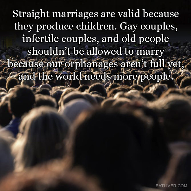 Why gay marriage is wrong.