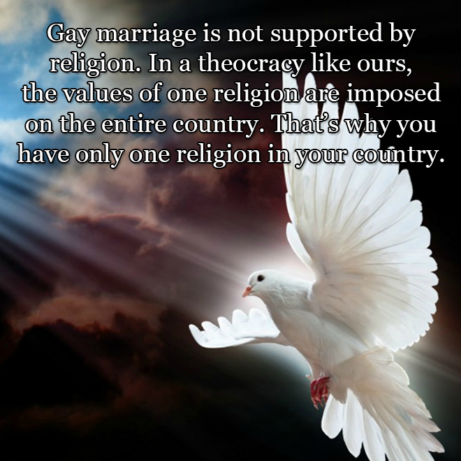 Why gay marriage is wrong.