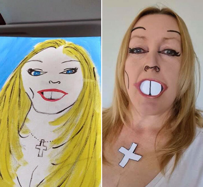 bad amateur painting hilariously recreated.