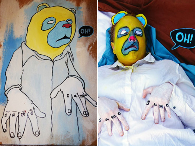 bad amateur painting hilariously recreated.