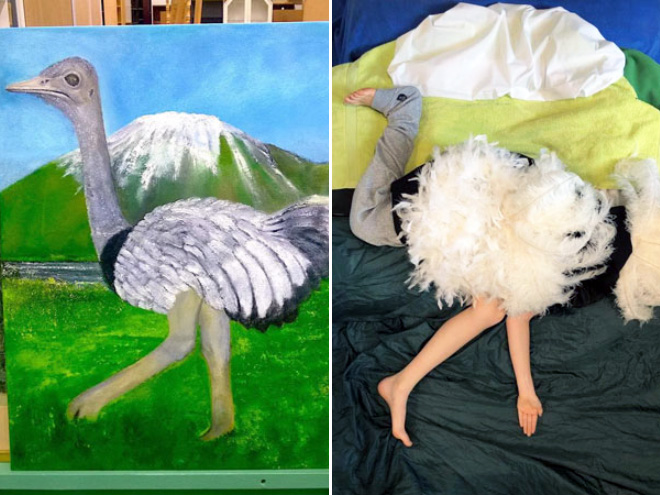 bad amateur painting hilariously recreated.