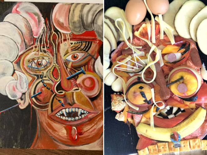 bad amateur painting hilariously recreated.