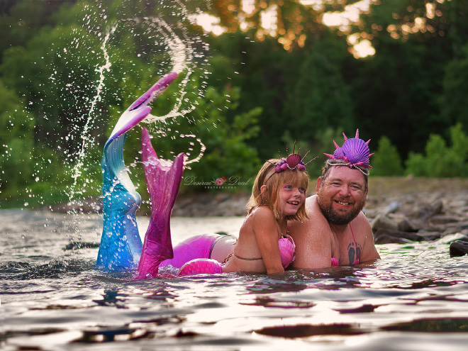 Cute mermaids.