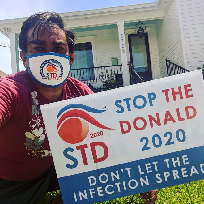 Americans fighting against STD.