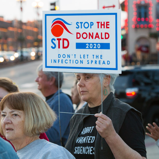 Americans fighting against STD.