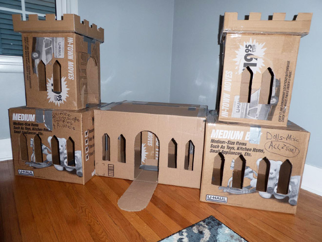 Awesome DIY cat fort.