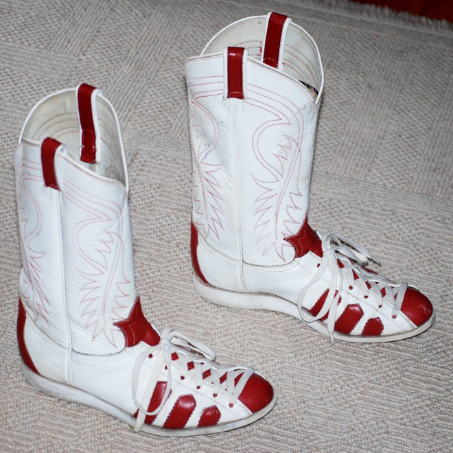 Yes, cowboy boot sneakers really exist.