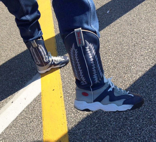 Yes, cowboy boot sneakers really exist.