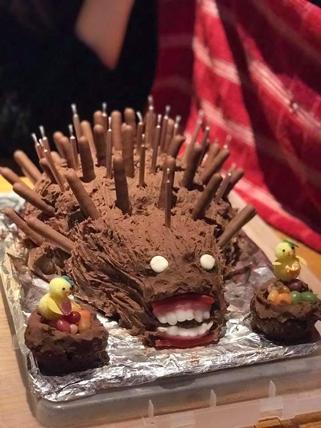 Would you eat this hedgehog cake?